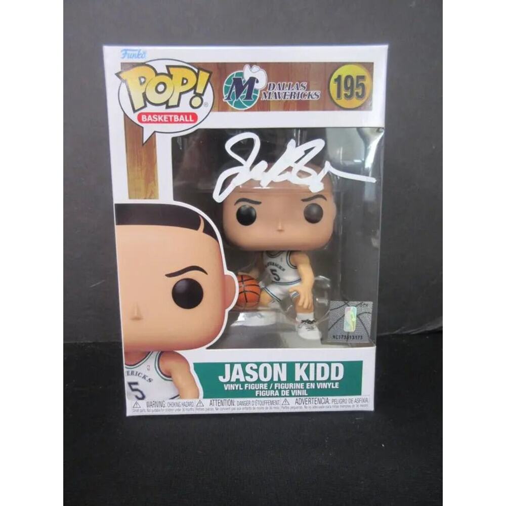 Jason Kidd Dallas Mavericks #195 Signed Funko Pop GAA COA